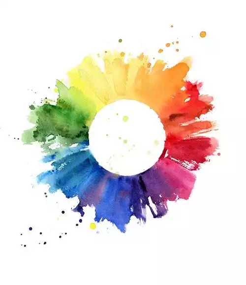 cercle chromatique aquarelle