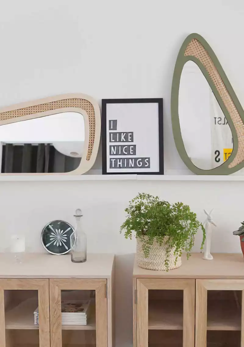 Blomkal - miroir - cannage - vintage - tendance