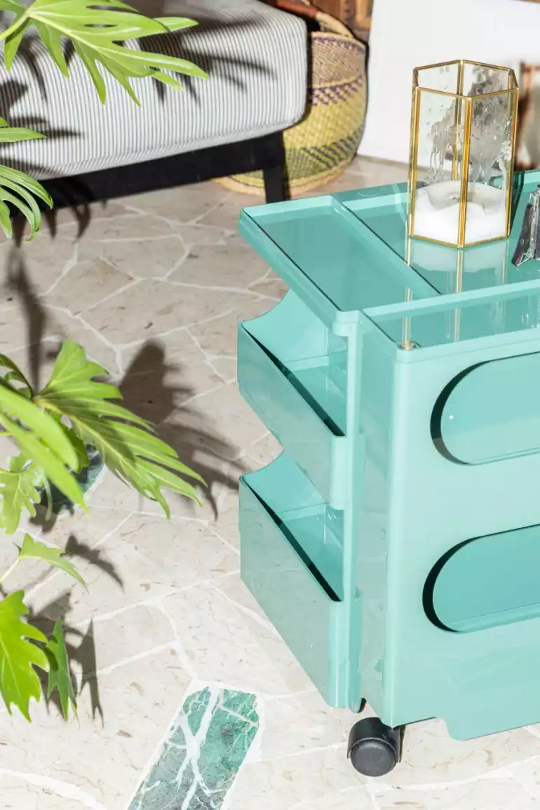 Meuble boby bleu