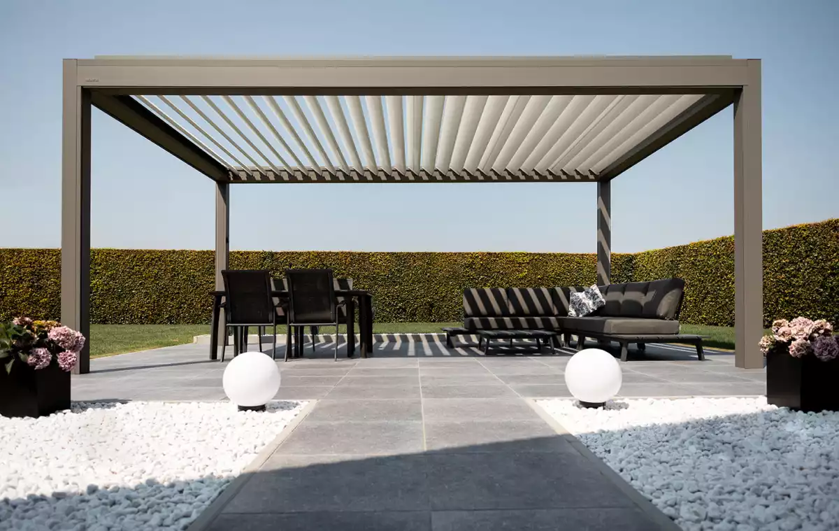 pergola grise