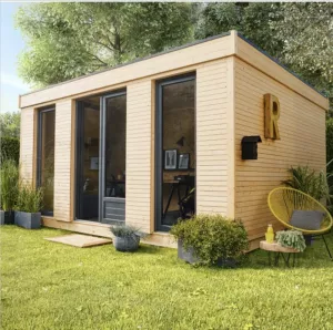 Abri de jardin en bois Leroy Merlin avec double porte