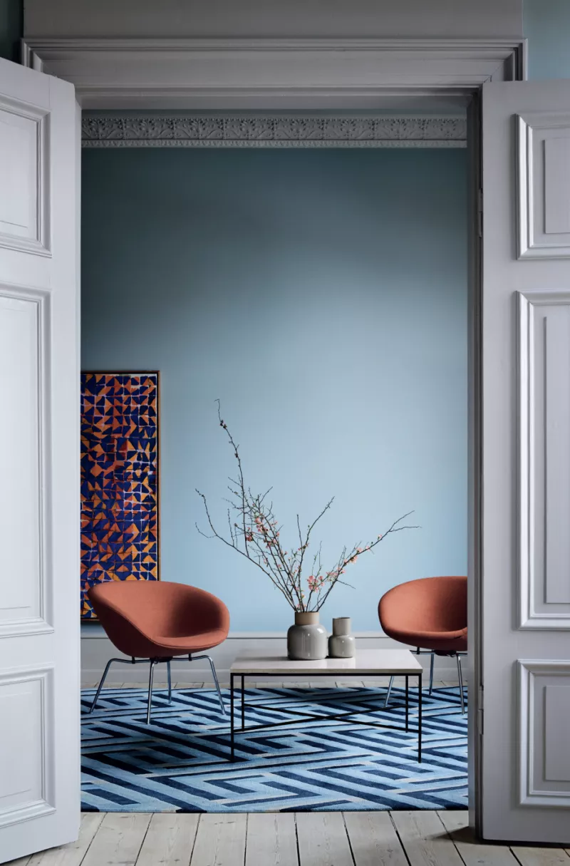 Fritz Hansen - intérieur - couleurs - association