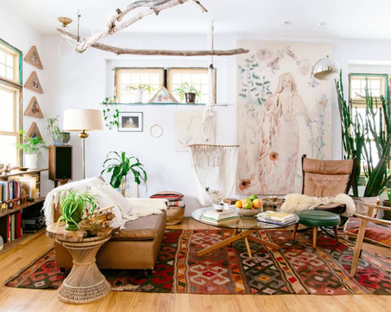 Lanalou Style - bohème - salon - plantes - tapis