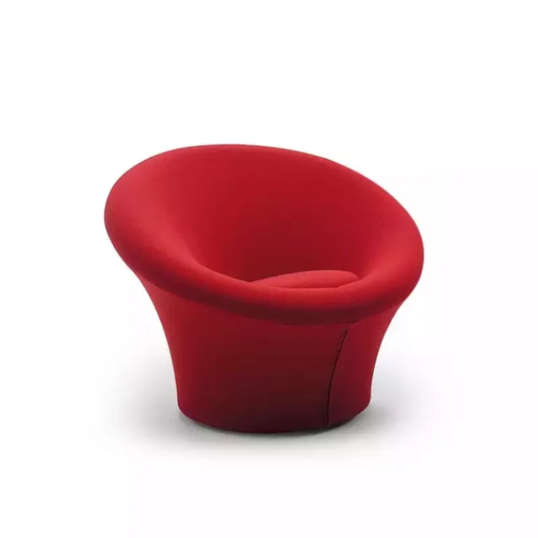 Fauteuil-design-mushroom-rouge-pierre-paulin