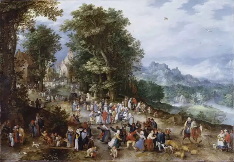 Jan I Brueghel - Une fête villageoise
