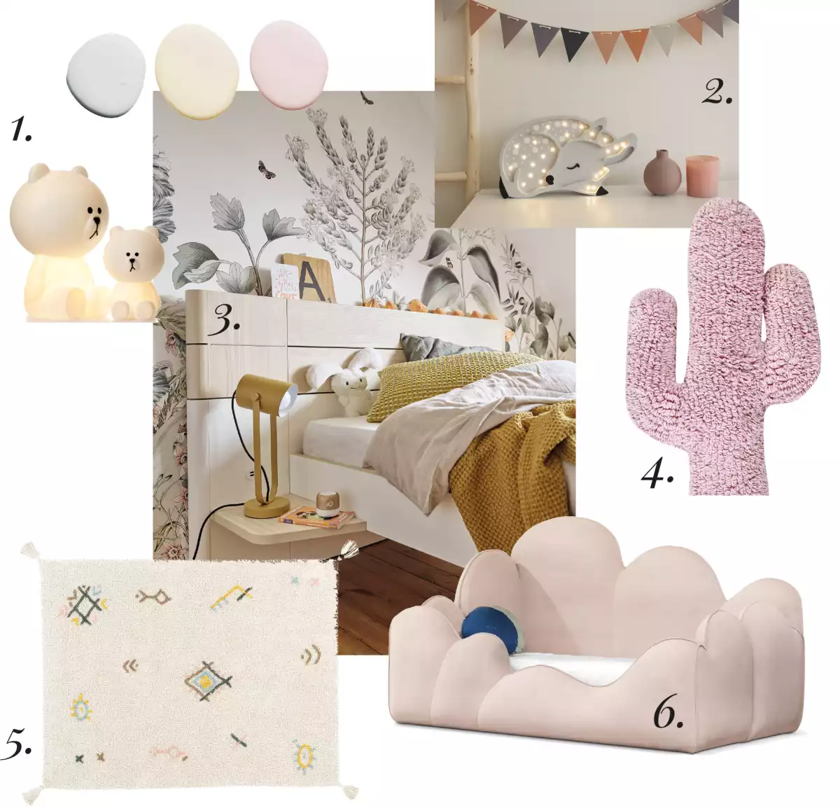 décoration chambre enfant couleurs pastel