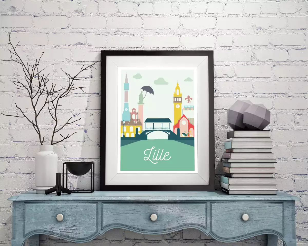 Sacrée lilloise - cadre - mur - décoration