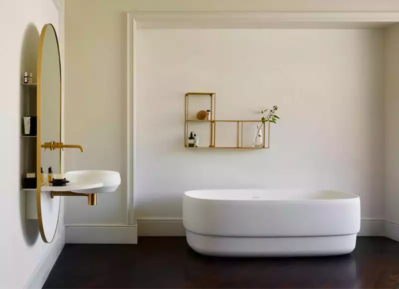 Salle de bain blanche