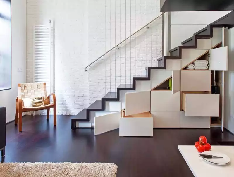Specht Architects - rangement - escalier