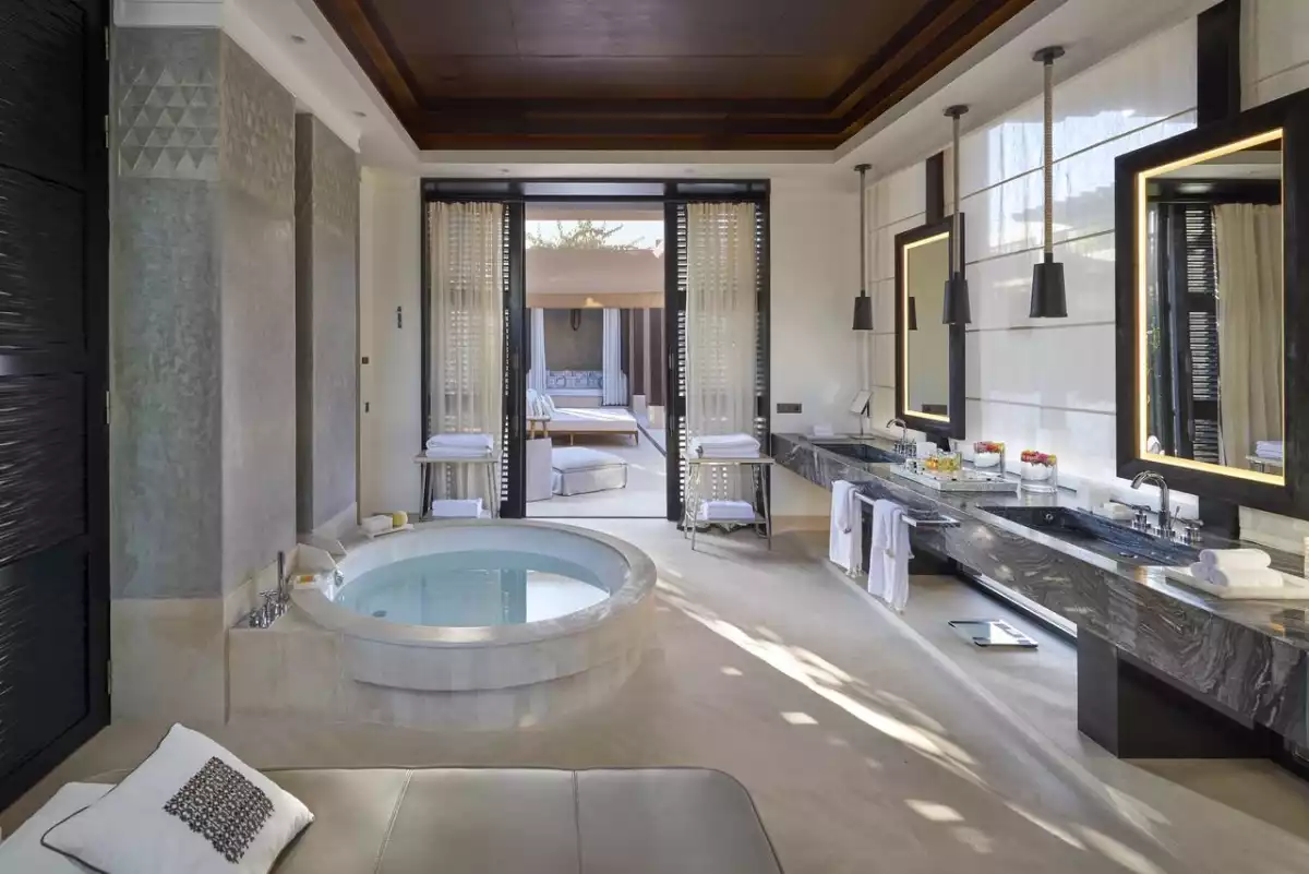 selle de bain de l'hôtel le Mandarin Oriental, à Marrakech