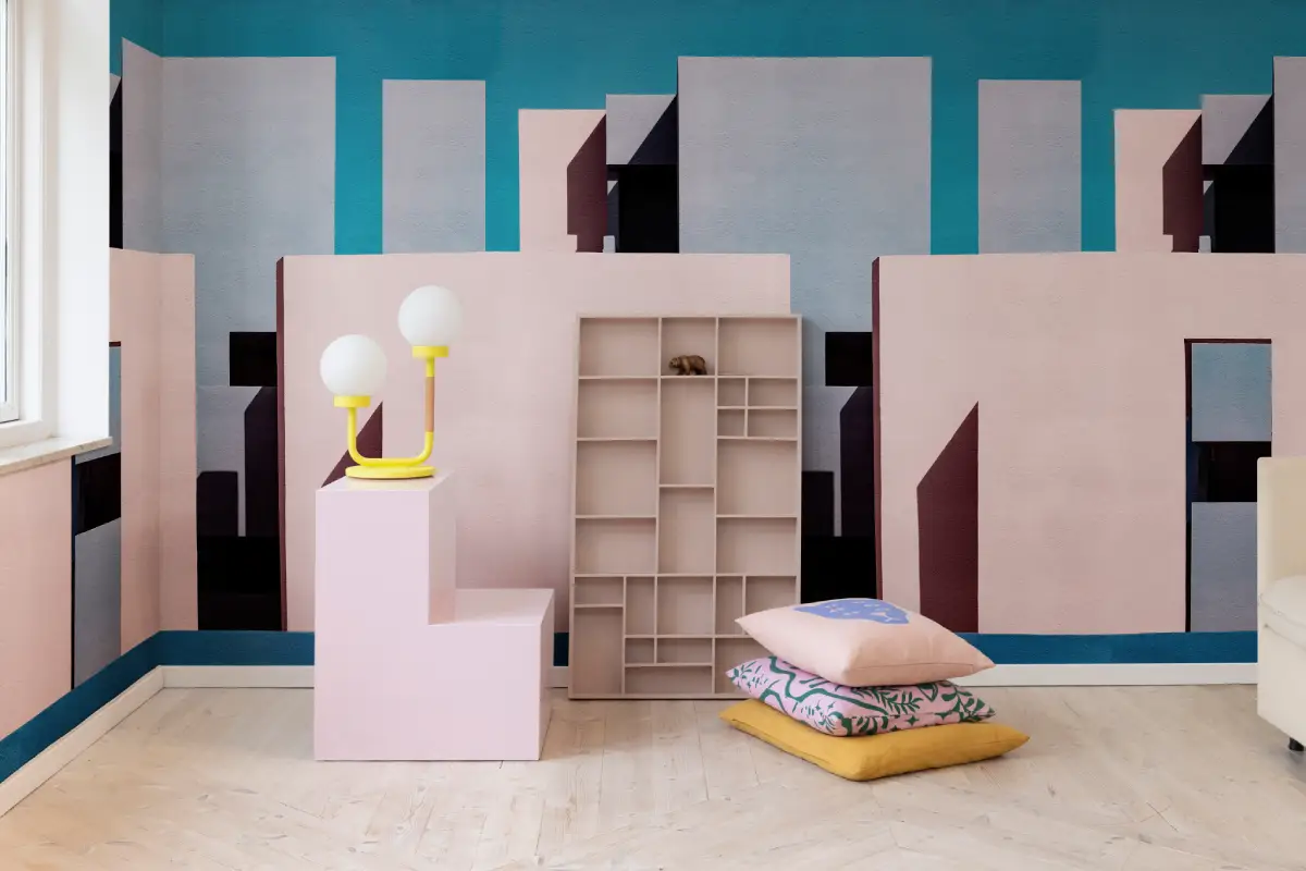 Papier peint "Abstract Building" de chez Rebel walls