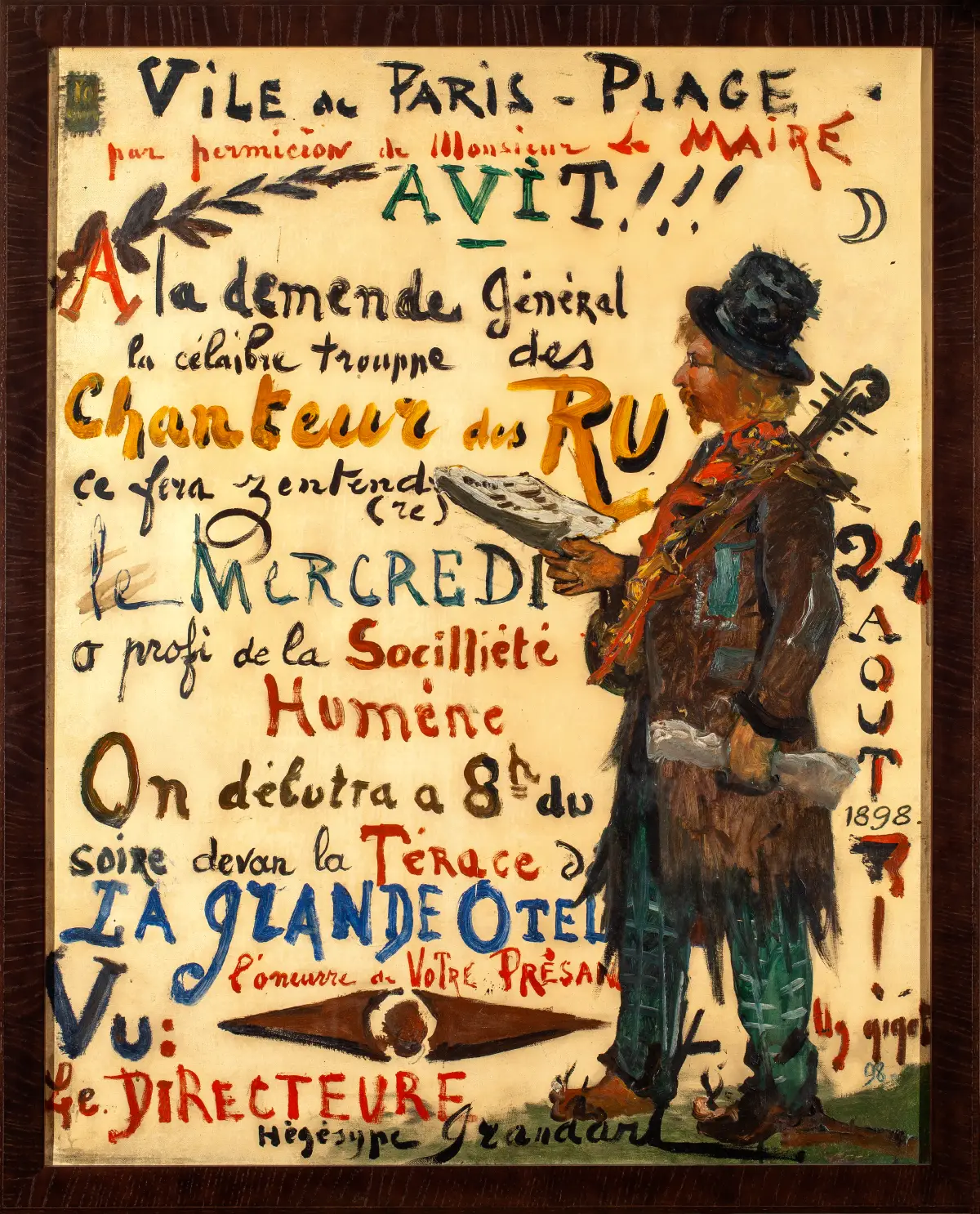 Affiche "Chanteur des Ru" par Eugène Chigot
