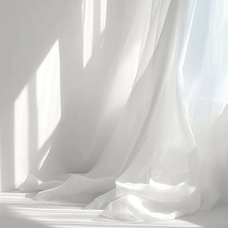 Esprit aérien de rideaux couleur Cloud Dancer