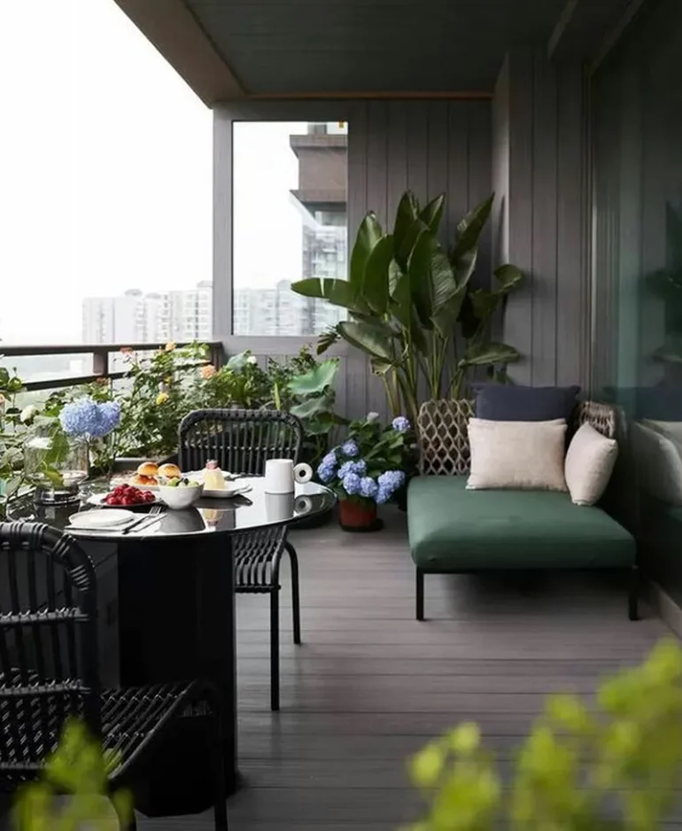 Aménagement d'une terrasse comme en intérieur