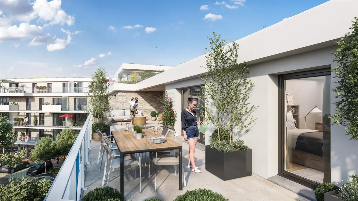 Résidence avec architecture contemporaine
