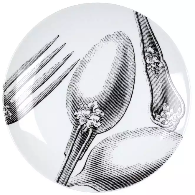 assiette blanche et noire absolument design