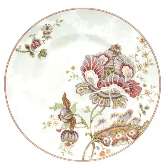 assiette fleur côté table