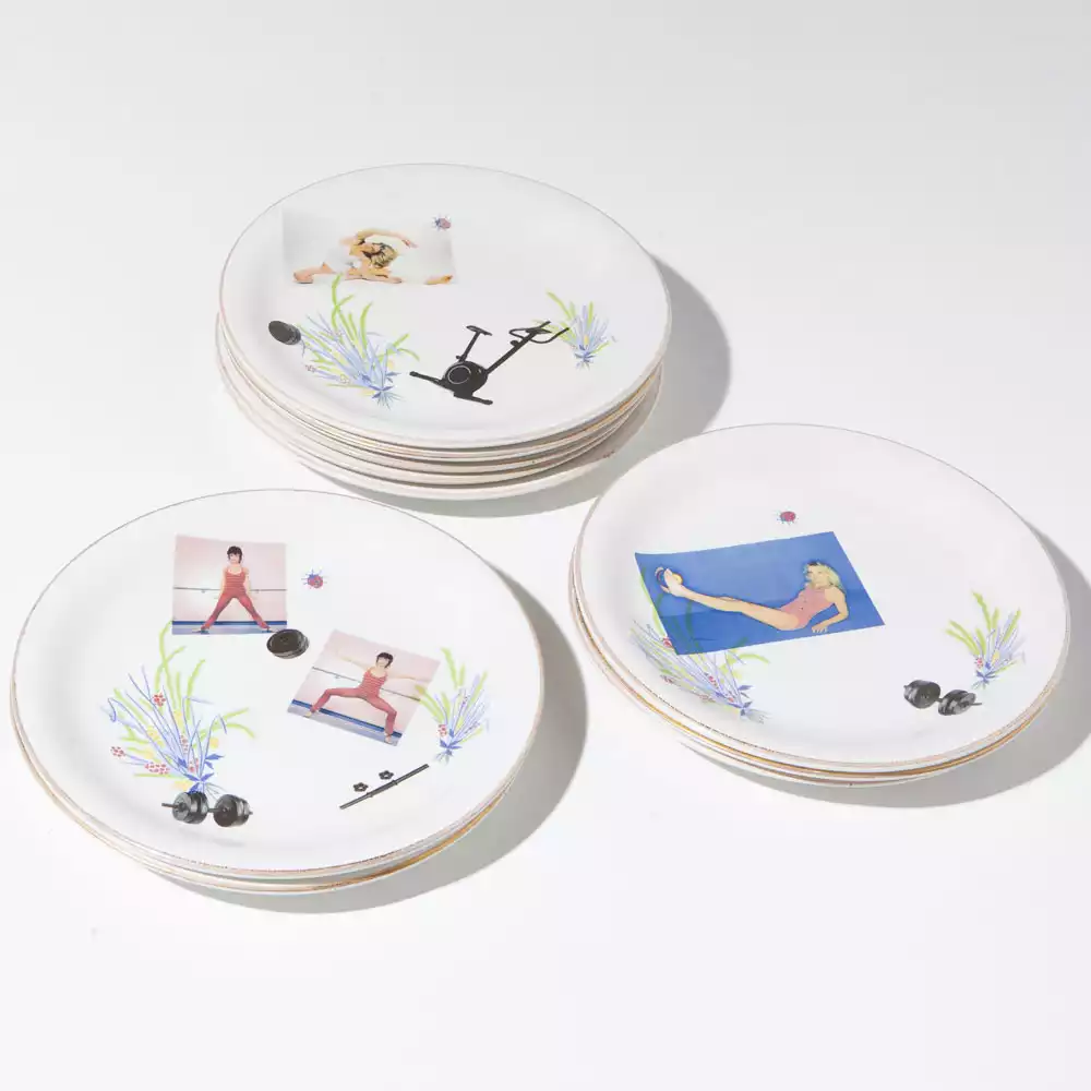 assiettes style années 90