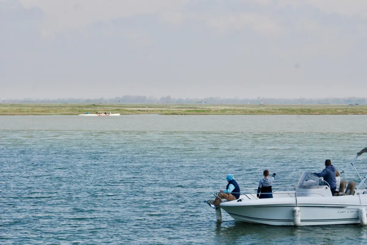 Bateau dans la baie de Saint-Valery-sur-Somme