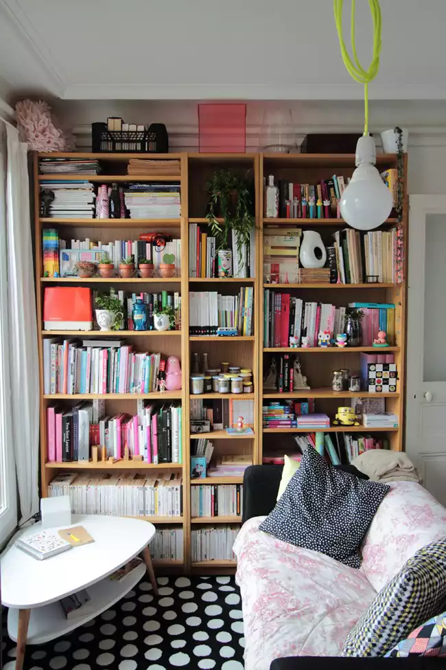 bibliothèque retro