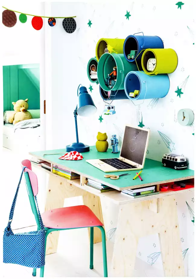 Bureau coloré