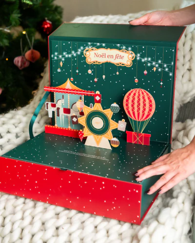 Calendrier de l'Avent My Joli Candle packaging fête foraine