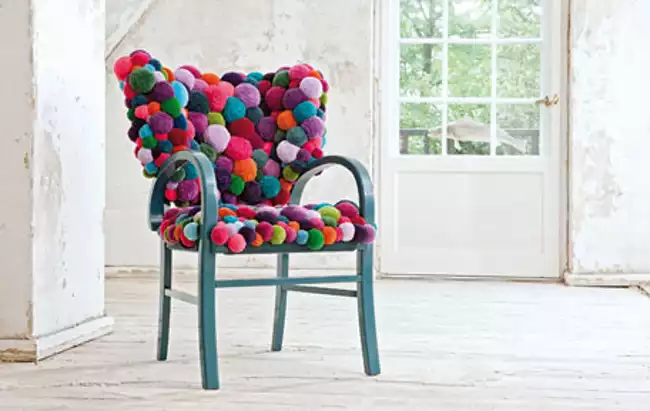 Chaise Bommel colorée