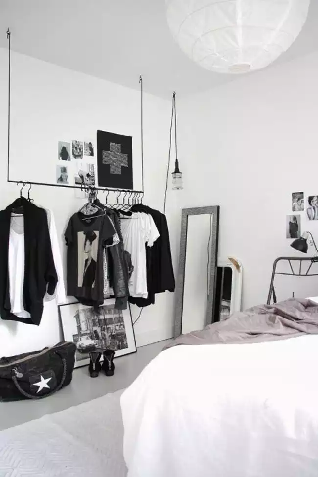 Chambre déco noir et blanc