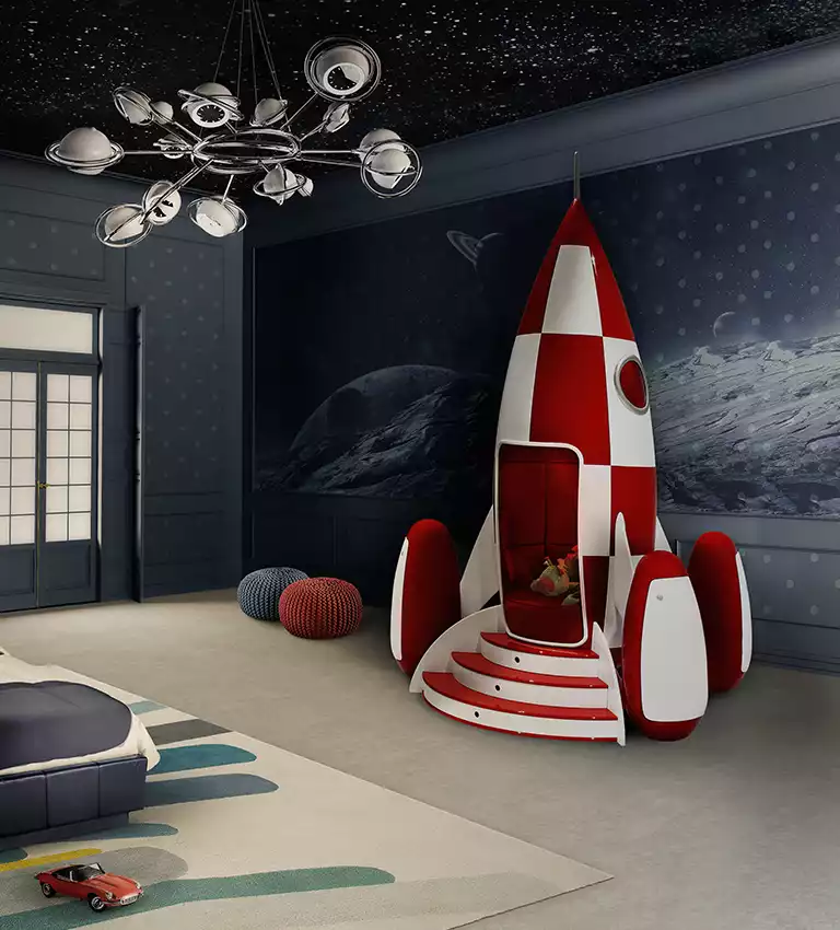 Chambre d'enfants ambiance astronaute