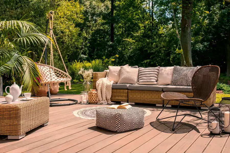 jardin terrasse aménagée