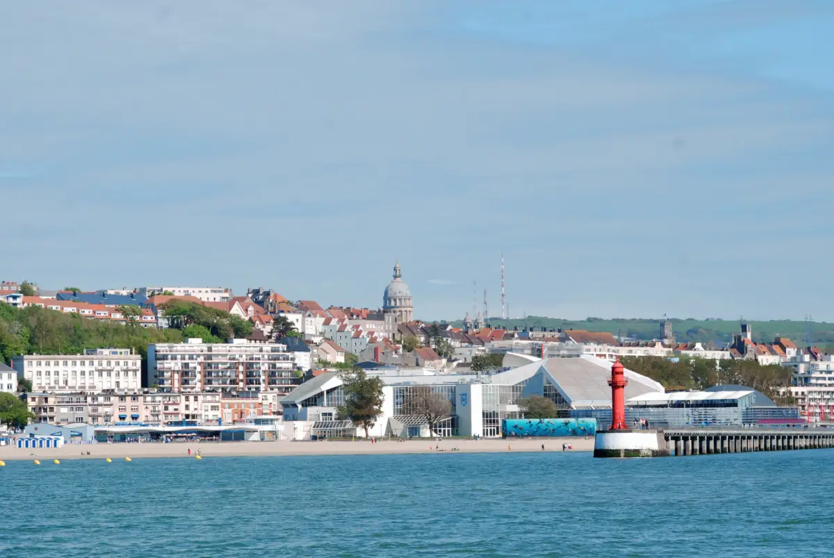 Vue sur la côte de Boulogne-sur-Mer