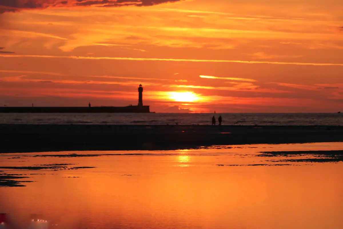 Coucher de soleil été Dunkerque