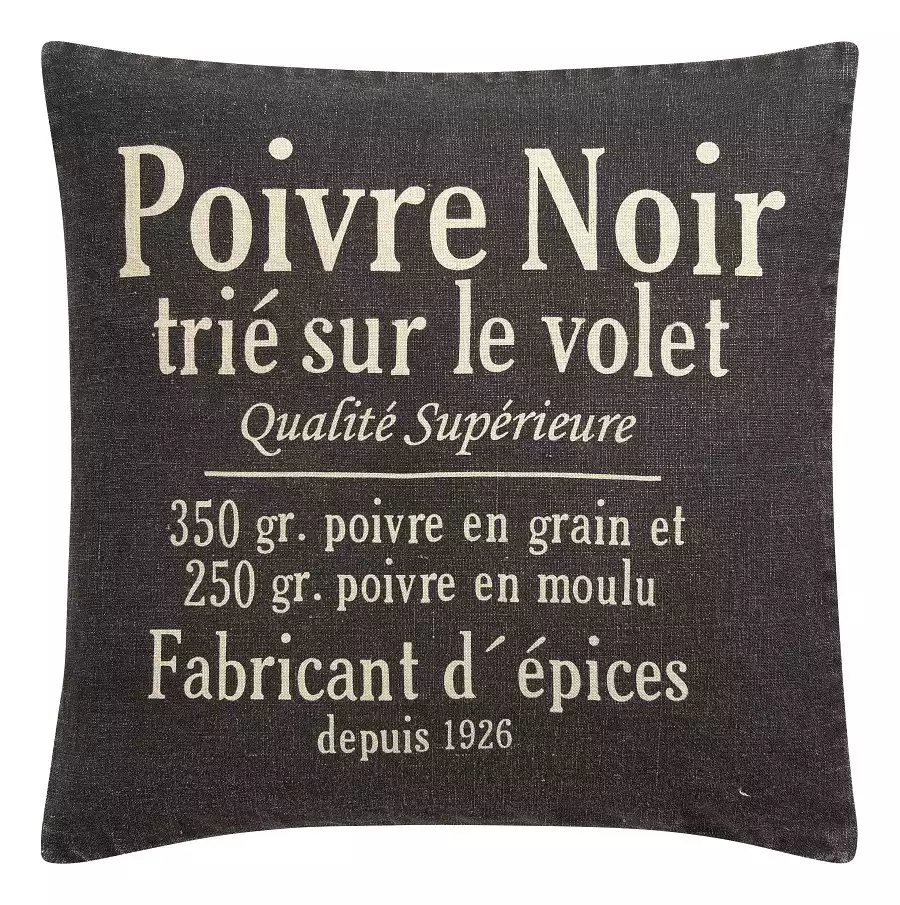 Coussin Poivre Noir