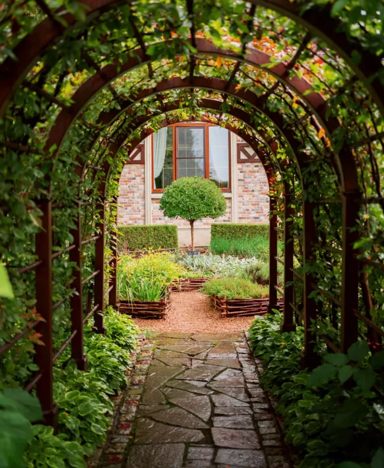 Arche de jardin, inspiration jardin de rêve