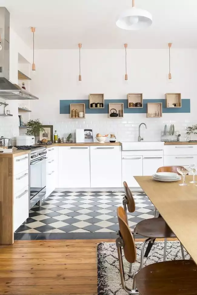 Cuisine ouverte scandinave