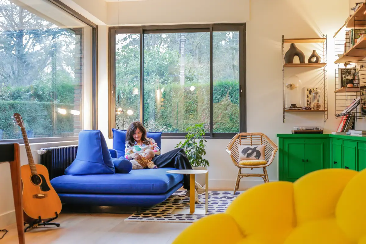 Intérieur coloré de la maison Fanchon