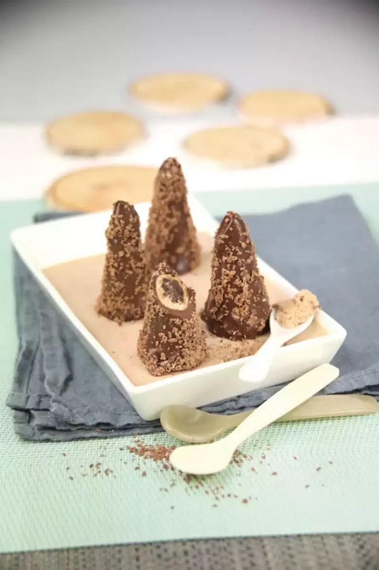 Recette de cornets enrobés au chocolat