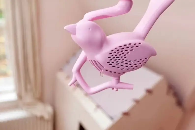 Détecteur de fumée en forme d'oiseau rose Chick-a-Dee pour bébé
