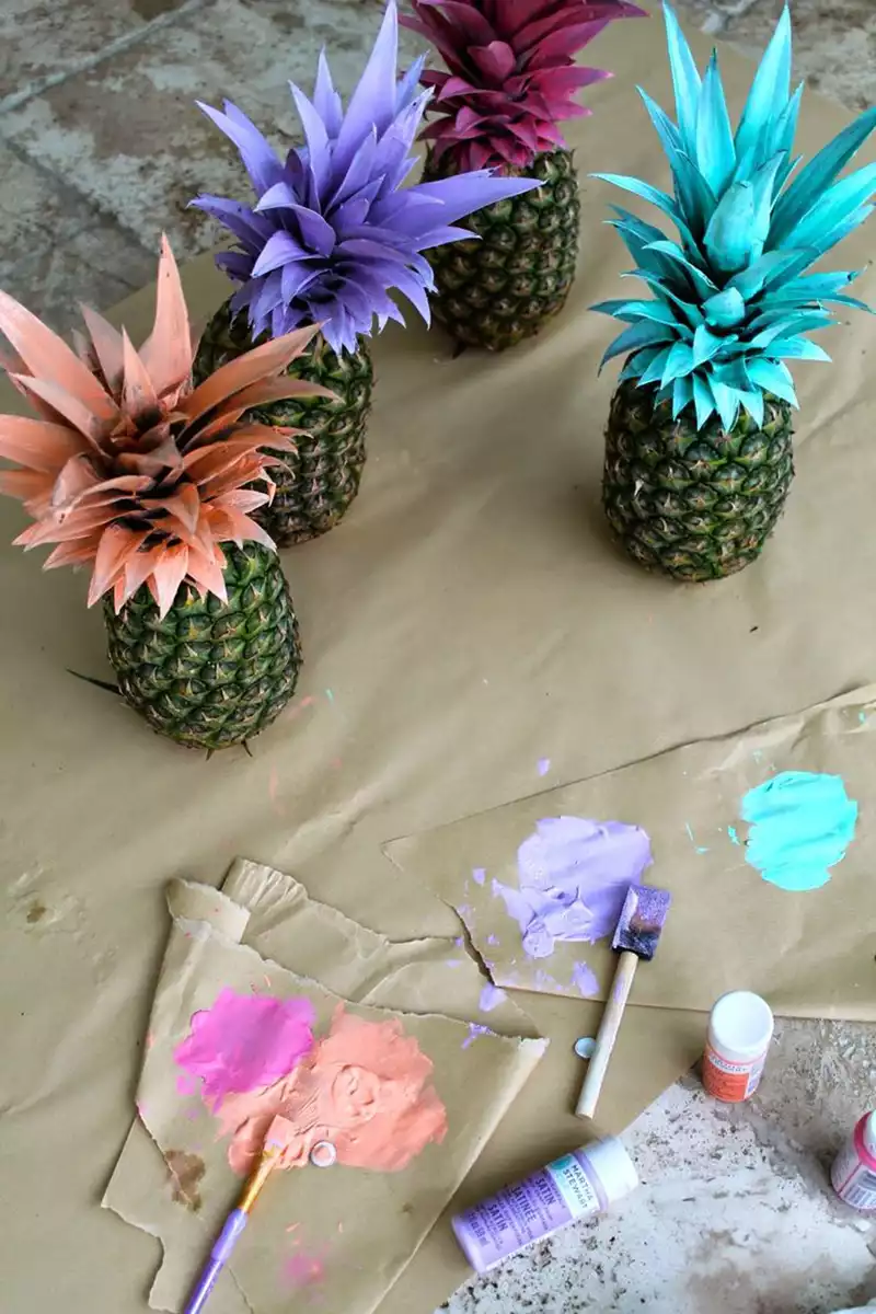 DIY ananas peints