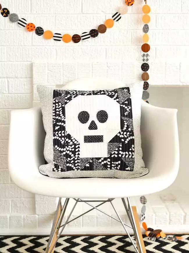 DIY coussin tête de mort