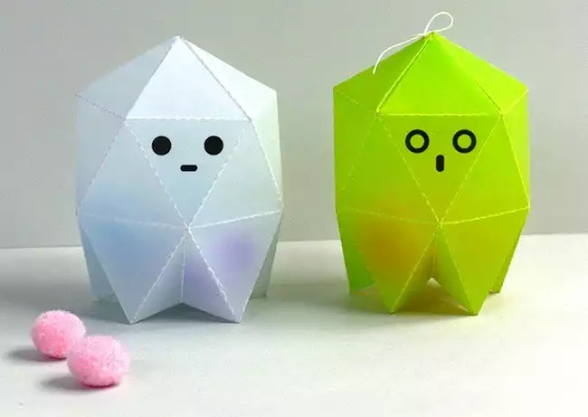 DIY fantômes origami Halloween