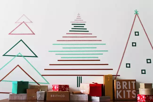 DIY sapin de Noël masking tape