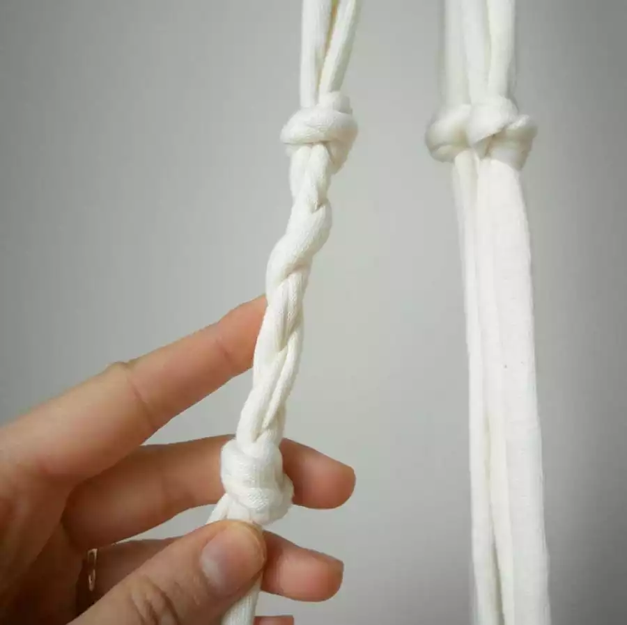 DIY suspension macramé