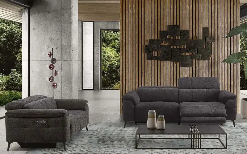 Canapé gris anthracite Samoa de la marque XXL Maison