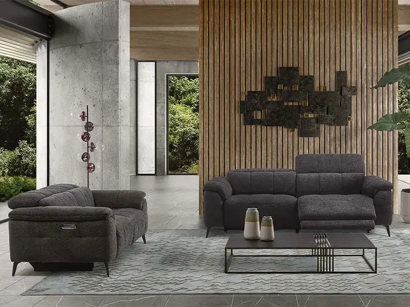 Canapé gris anthracite Samoa de la marque XXL Maison