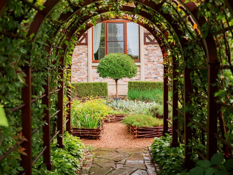 Arche de jardin, inspiration jardin de rêve