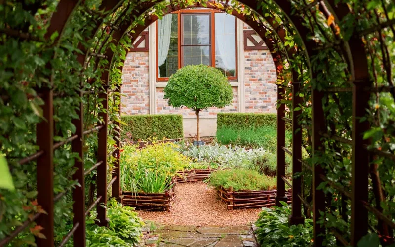 Arche de jardin, inspiration jardin de rêve