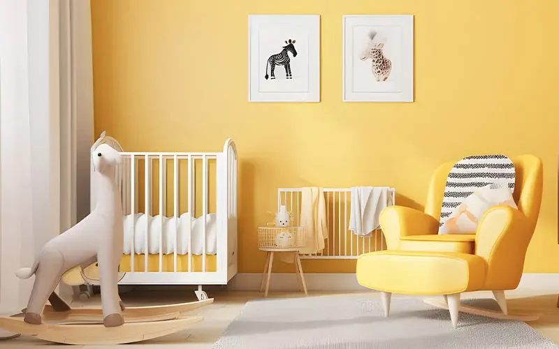 Décorer une chambre jaune d'enfant