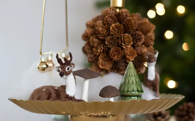 DIY centre de table de Noël esprit nature