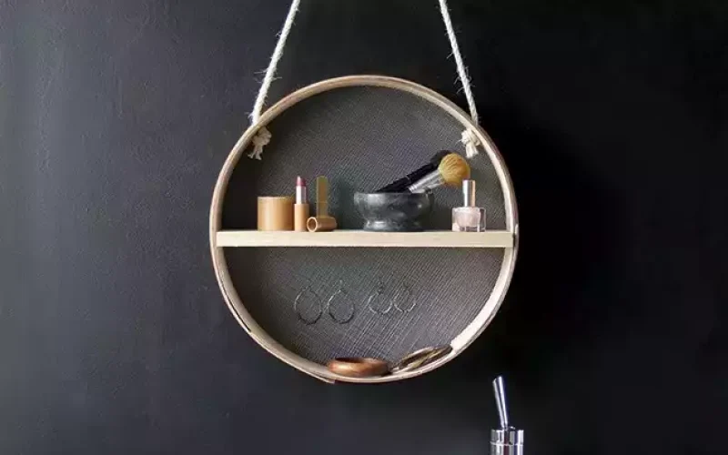 DIY étagère murale avec tamis